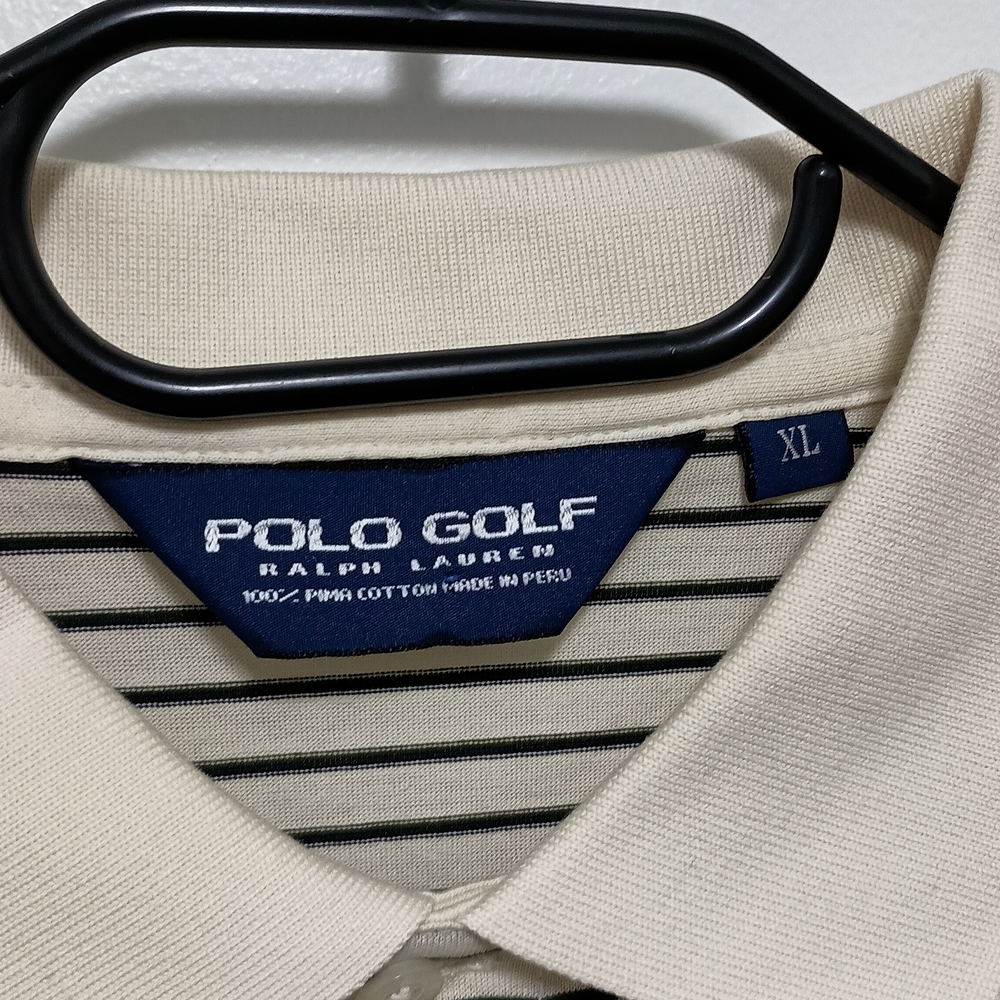 Polo by Ralph Lauren Cream Striped Polo Shirt
